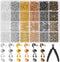 2220 Pieces Crimp Beads for Jewelry Making, Acejoz Knot Covers, Crimp Tubes and Wire Guardians with Crimping Pliers for DIY Jewelry Bracelets Neck...