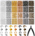 2220 Pieces Crimp Beads for Jewelry Making, Acejoz Knot Covers, Crimp Tubes and Wire Guardians with Crimping Pliers for DIY Jewelry Bracelets Neck...