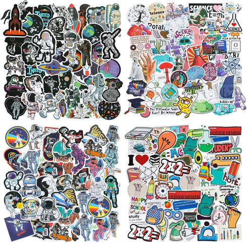 Zonon 200 Pcs Science Stickers for Students Kids Science Teachers Must Haves Chemistry Biology Physics Stickers Classroom Decor Decals for Laptop ...