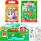 JOYIN 3 Pcs Reusable Sticker Book-Reusable Make a Face Sticker Book, Hidden Picture Sticker Book, Farm Sticker Board. On The Go Travel Toy Activit...
