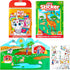 JOYIN 3 Pcs Reusable Sticker Book-Reusable Make a Face Sticker Book, Hidden Picture Sticker Book, Farm Sticker Board. On The Go Travel Toy Activit...