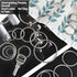 90Pcs 6 Sizes Silver Metal O Rings Multi-Purpose Heavy Duty Round Ring for Hardware Bags Belts Dog Leashes Hanging Basket DIY Craft Supplies, 15mm...