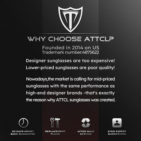 ATTCL Men's Driving Polarized Sunglasses For Men - Al-Mg Metal Frame Ultra Light...