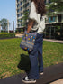 Hippie Boho Crossbody SLING Shoulder Bag Bohemian Gypsy Medium Size Design printed for Men or Women...