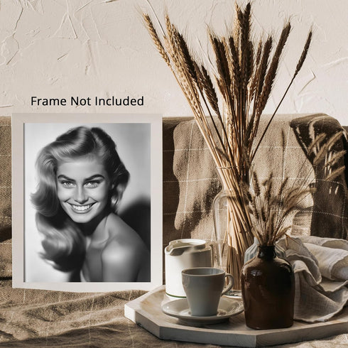 Posterizer 1 pcs-black and white photo art-90s models inspired portarait 1-Photography Art-Retro Art-Decorations for Bedroom, Office, Living Room ...