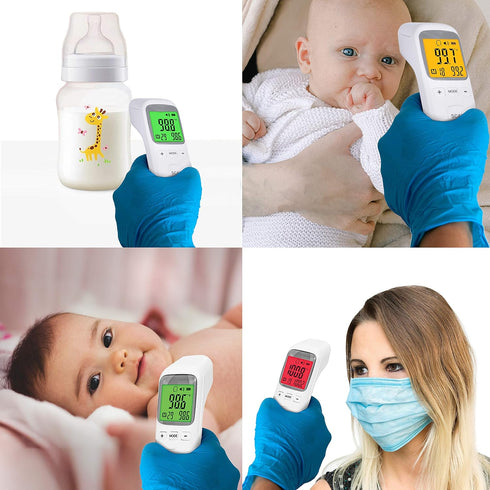 Non-Contact Forehead Thermometer - Infrared Digital Thermometer for Adults Kids Elderly, Touchless Temperature Scanner for Fever with Body and Obj...