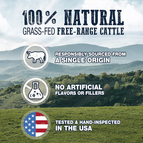 Cadet Bully Hide Sticks for Large Dogs – All-Natural Beef Pizzle, High Protein, Low Fat, Long-Lasting, Grain & Rawhide-Free Dog Chews for Aggressi...