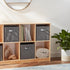 GiveAbay Basics Collapsible Fabric Storage Cubes Organizer with Handles, 10.5"x10.5"x11", Pack of 6, Gray...