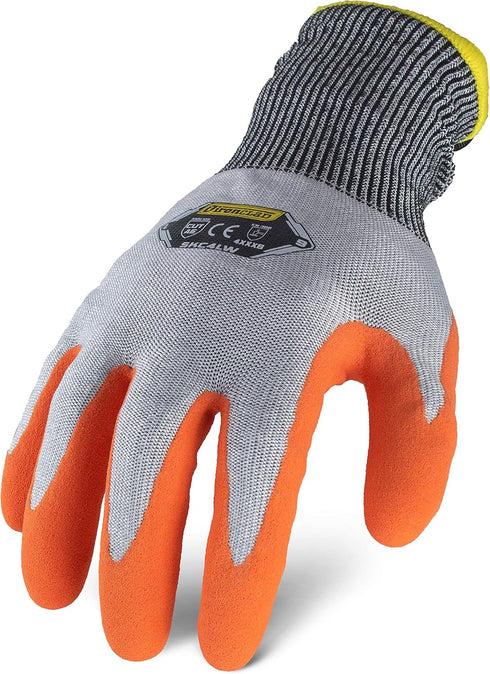 Ironclad Insulated Cut Resistant Latex Glove; Sandy Latex Coating, A6 Cut Resistant, Sized XS, S, M, L, XL, XXL (1 Pair) (SKC4LW-04-L)...