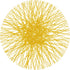 SARO LIFESTYLE Adalynn Collection Straw Design Placemats (Set of 4), 15", Yellow"...