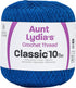 Coats Crochet Aunt Lydia's Crochet, Cotton Classic Size 10, Dark Royal (154-487)...