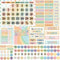 162 Pcs Pastel Checkerboard Classroom Calendar Bulletin Board Set for Teachers Seasons Weather Days of the Week Chart Bulletin Board Calendar Set ...