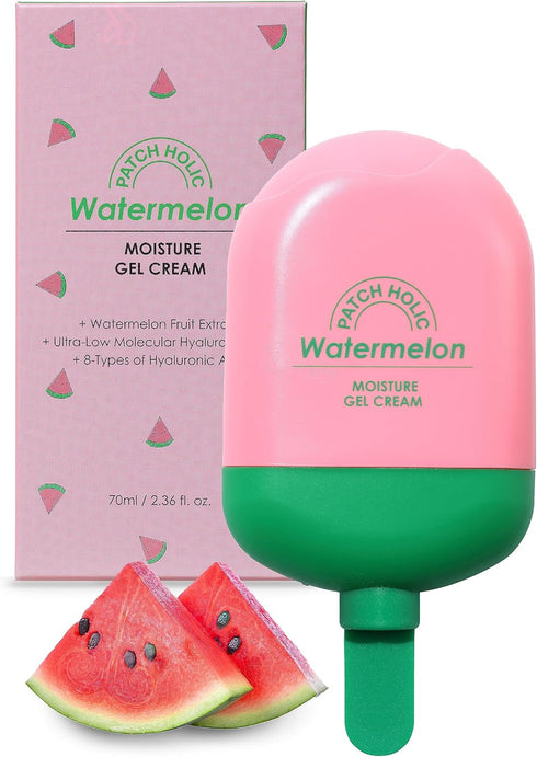 Watermelon Moisture Gel Cream 2.36 fl. oz. Hydrating Facial Moisturizer & Gel Cream with 8 Hyaluronic Acid | Nourishing Facial Cream Gel Moisturiz...