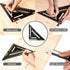 Beslands 7 inch Rafter Square with Level, Aluminum Metal Triangle Ruler Carpenter Square Woodworking Layout Tool Aluminum Triangle Tool Stainless ...