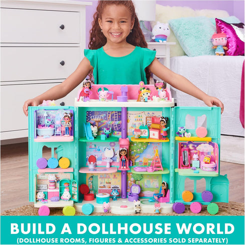Gabby's Dollhouse, Baby Box Cat Craft-A-Riffic Room with Exclusive Figure, Accessories, Furniture and Dollhouse Delivery, Kids Toys for Ages 3 and...