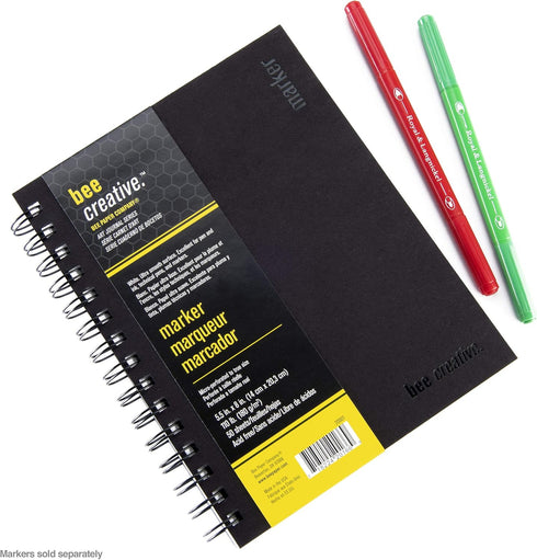 Bee Paper - 5.5" x 8" Creative Marker Drawing Journal...