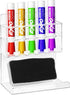 MyGift Wall Mounted Clear Acrylic Dry Erase Marker Holder Organizer for 5 Markers and Eraser, Hanging Whiteboard Accessories Rack for Office Home ...