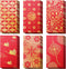 66 Pcs Chinese New Year Red Envelope 2024 Dragon,6 Styles of Red Envelopes Chinese New Year Dragon Red Packet,lucky Chinese Red Money Envelope Wed...