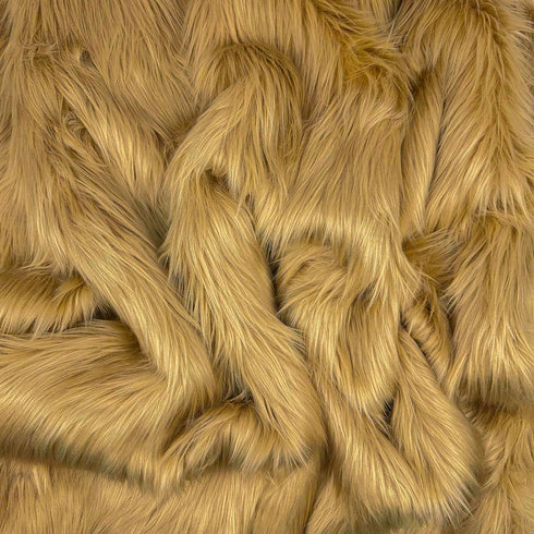 | Faux Fur Fabric | by The Piece | Pre-Cut | Faux Fur Squares | Fur Fabric for Arts & Crafts, Costume, Decoration, Upholstery, Cushion (Camel, 10"...