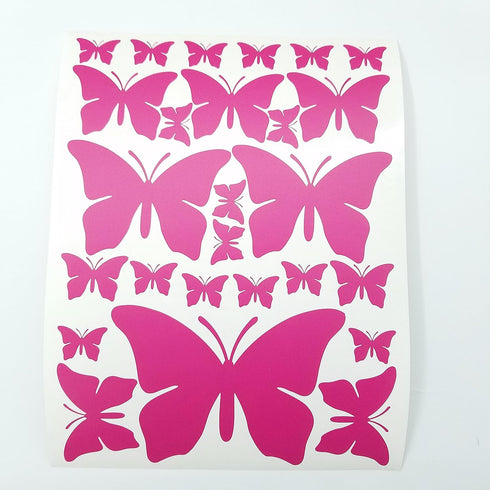 Jeyfel Decals: Butterfly Wall Decals- Purple, Pink & Turquoise Set. DIY Decoration. Beautiful Butterfly Wall Stickers. Girls, Nursery, Room Decor....