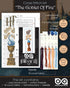 Personalized.Design Counted Cross Stitch Bookmark Kit ‘Goblet of Fire' - DIY Hand Embroidery Kit...