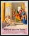 Posterizer 1 pcs-Peter and John in the temple poster-Religious Posters-Gifts for Christians -Decor for Church, Sunday School Classroom- unframed w...