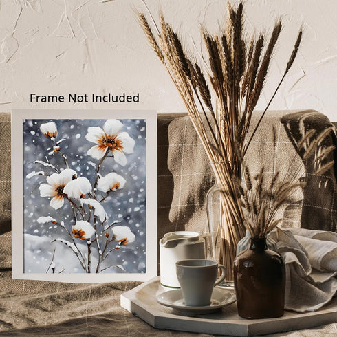 Posterizer 1 pcs-dainty flowers in nature -oil painting style-12-Floral & Botanical Art-Landscape & Nature Art-Living Room Bedroom Decor- unframed...