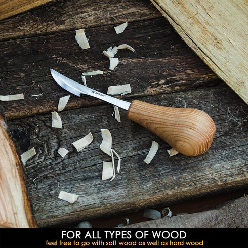 Wood Carving Whittling Knife BeaverCraft C17P Whittling Tools Wood Carving Tools Carving Knife Woodworking Carbon Steel Whittling Knives Wood Carv...