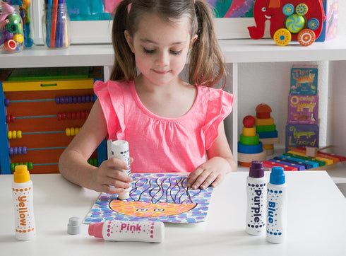 Do A Dot Art! Markers 5-Pack Shimmer Washable Paint Markers, The Original Dot...