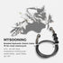 Mtsooning Motorcycle Brake Hydraulic Line, 60cm/23.6inch Braided Clutch Oil Pipe, Stainless Brake Hose Replacement for ATV Motorbike Pit Dirt Bike...