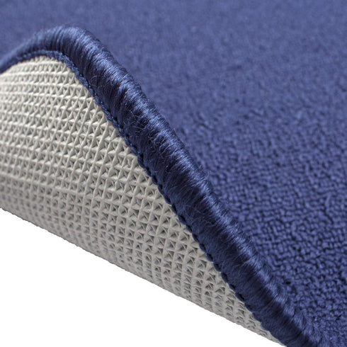 Ritz Solid Accent Rug: 18" x 30" Stain Resistant Kitchen or Living Room Floor Mat, Latex Backing, Machine Washable, Blue...