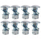 PAOSDKSUI Set of 8, 784-5581A 784-5581 SnowBlowers Carriage Bolts & Nuts Kits Fits MTD 790-00117-0637 790-00120-0637 784-5581A-0637 Shave Plate Sc...