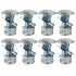 PAOSDKSUI Set of 8, 784-5581A 784-5581 SnowBlowers Carriage Bolts & Nuts Kits Fits MTD 790-00117-0637 790-00120-0637 784-5581A-0637 Shave Plate Sc...