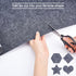 BENECREAT 15.5 x 78.5 Dark Gray Adhesive Felt Sheets Fabric Sticky Sheets Fabric Peel Stick for DIY Costume Making and Jewelry Box...