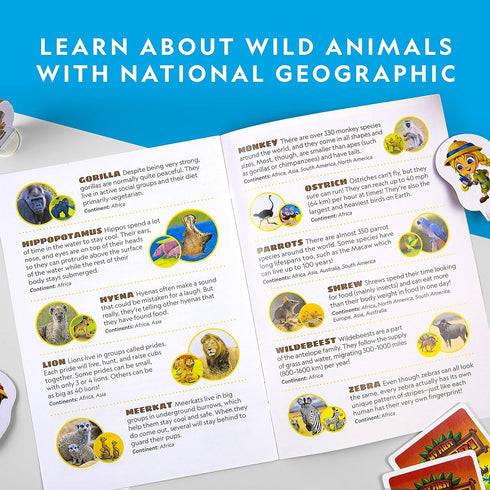 NATIONAL GEOGRAPHIC My First Safari Board Game for Kids 4-6 – Animal Game for Kids & Adults, Cooperative Fun Perfect for Family Game Night, Kids B...