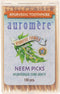 Auromere Ayurvedic Neem Toothpicks - Vegan, Natural, Non GMO, Made from Birchwood (100 Count) (1 Pack)...