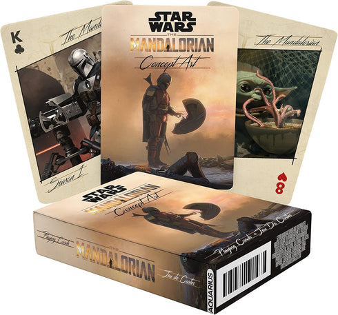 AQUARIUS Star Wars Playing Cards - Art of The Mandalorian Themed Deck of Cards for Your Favorite Card Games - Officially Licensed Star Wars Mercha...