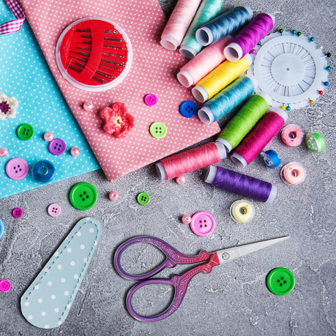 3.6 inch Sewing Crafting Scissors Stainless Steel Embroidery Scissors with Leather Scissor Cover for Cross Stitch Cutting Paper Handcraft Craft Ar...