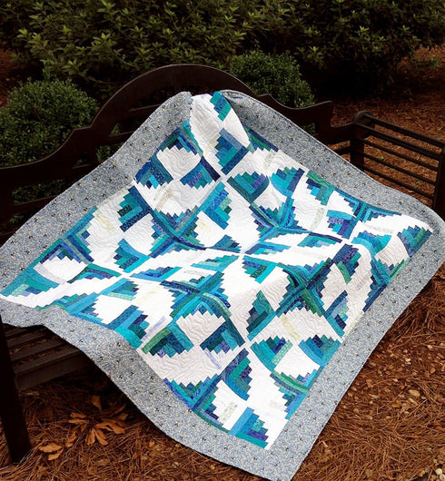 Fly Away with Me Curvy Log Cabin Quilt Pattern, by Cut Loose Press and Natural Comforts Quilting...