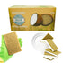 Natural Kitchen Sponges Compostable Cellulose and Coconut Scrubber Sponge Pack 6 Eco Walnut 100% Coconut Sponge Eco Friendly Biodegradable Non Scr...