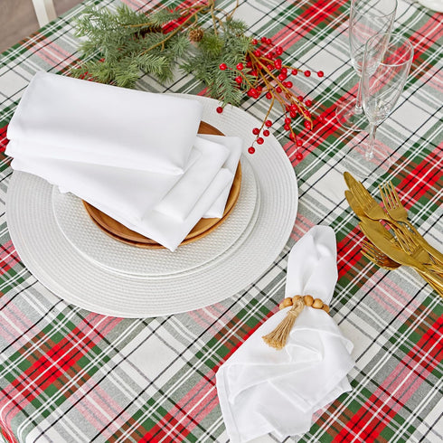 DII 100% Spun Polyester Table Top Collection, Napkins, 18x18, White, 6 Piece...