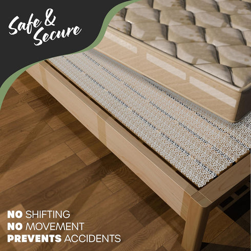 Nevlers 72" x 54" Queen Size Non Slip Mattress Gripper Pad | Open-Weave PVC Foam Non Slip Pad to Keep Bed from Sliding & Movement | Reversible Non...