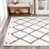 JONATHAN Y MOH410A-3 Cami Moroccan Style Diamond Shag Indoor Area Rug, Bohemian, Contemporary, Shags Easy-Cleaning,Bedroom,Kitchen,Living Room,Non...