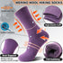 Sandsuced 5 Pack Merino Wool Hiking Socks for Women Warm Winter Thick Thermal Cozy Boot Work Soft Ladies Socks...