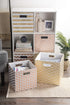 DII Polyester Cube Storage Collection Hard Sided Collapsible, 11x11x11, Gold...