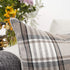 YOUR SMILE Set of 2 Retro Farmhouse Outdoor/Indoor Buffalo Tartan Chequer Stripe Plaid Cotton Linen Decorative Throw Pillow Case Cushion Cover Pil...