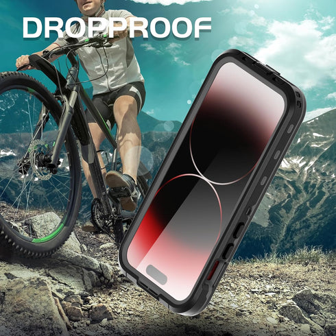 for iPhone 15 Pro Case Waterproof, 15 Pro Waterproof Case, Shockproof Protective Cover, Full Sealed Case with Built-in Screen Protector for iPhone...