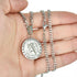 ORAZIO SAINT CHRISTOPHER Necklace 3.5mm Stainless Steel Penant Necklace Curb Link Chain 22-24 Inches...