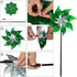 Hausse 10 Pack Reflective Pinwheels Holiday Decor, Extra Sparkly Wind Sculptures for St. Patrick's Day Decorations Party Supplies, Deterrent to Sc...