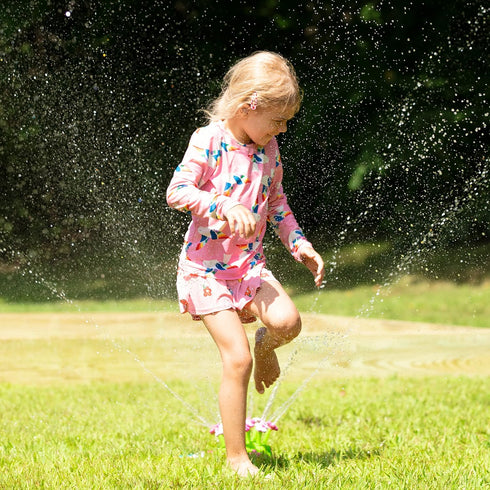 Melissa & Doug Sunny Patch Pretty Petals Flower Sprinkler Toy With Hose Attachment...
